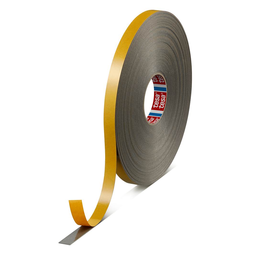 tesafix 62510, 30 mm x 550 m, 1,0 m, Weiß, Doppelseitiges PE - Schaumklebeband