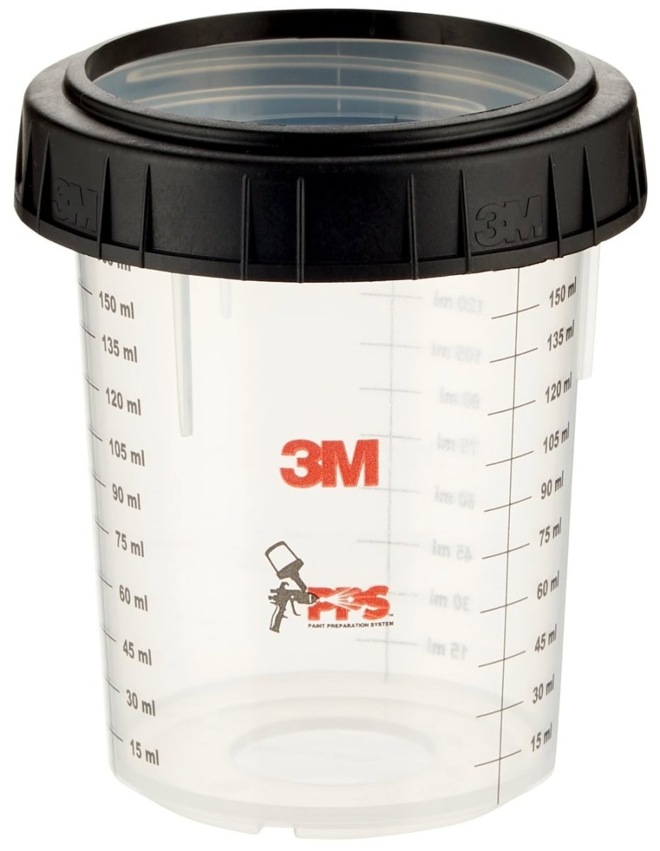 3M™ PPS™ 16115, 0,17 Liter, Kleiner Außenbecher mit Schraubring zum Stützen der Innenbecher für das 3M™ PPS™ Lackierverarbeitungssystem