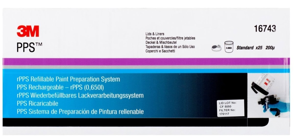 3M™ PPS™ 16743, 0,65 Liter, Kit - Wiederbefüllbar zum schnellen und einfachen Nachfüllen von Lacken ohne den Becher von der Pistole zu nehmen