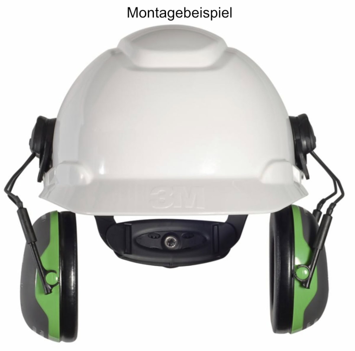 3M™ PELTOR™ X1P3E, SNR = 26 dB, Schwarz/Grün, Helmkapselgehörschutz für laute Arbeitsumgebungen