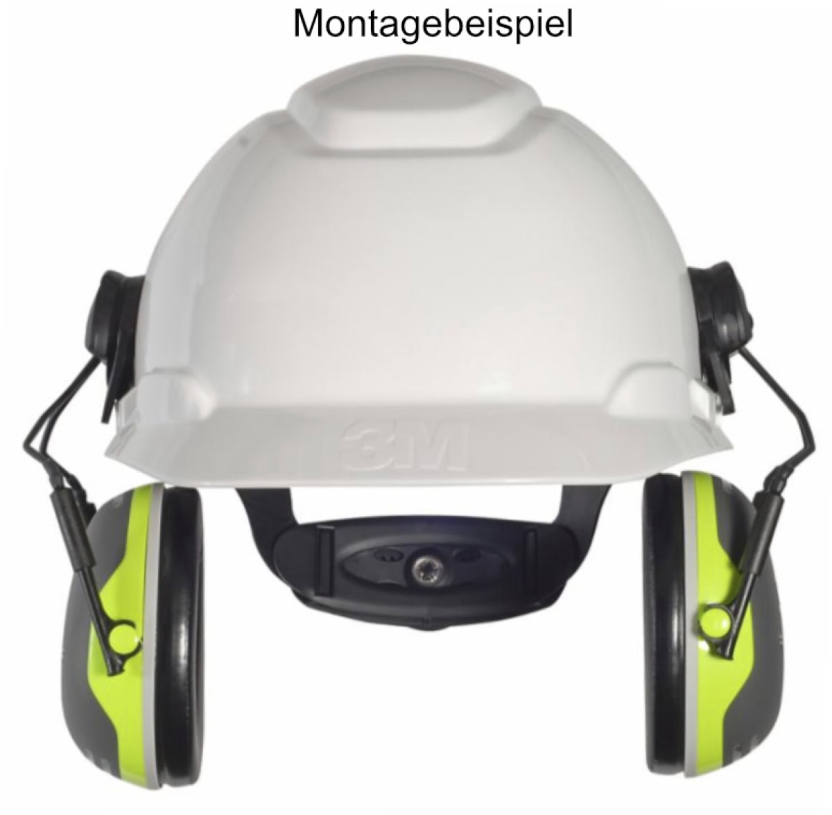 3M™ PELTOR™ X4AP3E, SNR = 35 dB, Schwarz/Grün, Helmkapselgehörschutz für extrem laute Arbeitsumgebungen