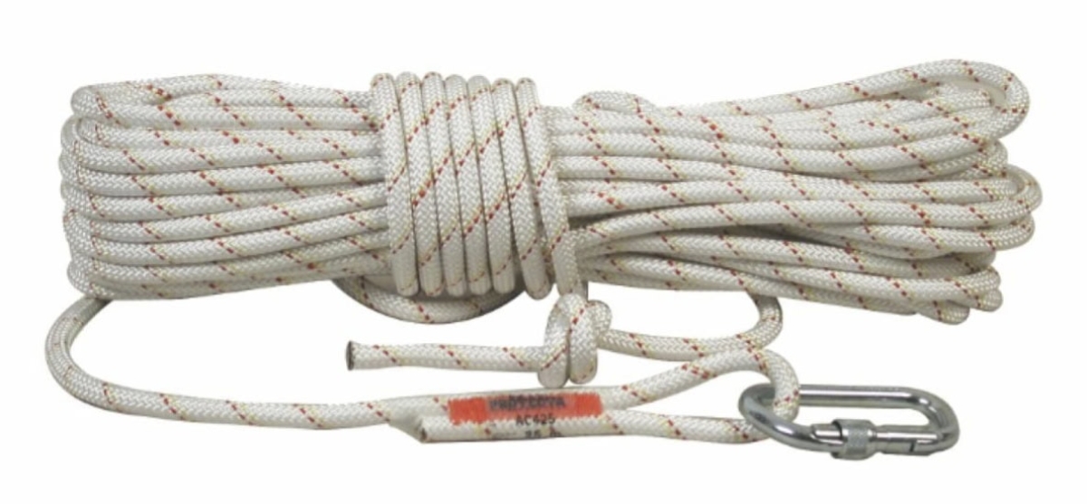 3M™ Protecta® Vertikal Set 1150506, Größe M/L, Vertikales Seilsicherungssystem mit Anschlageinrichtung, Auffanggurt, Seilklemme, 15 m Sicherungsseil und Rucksack