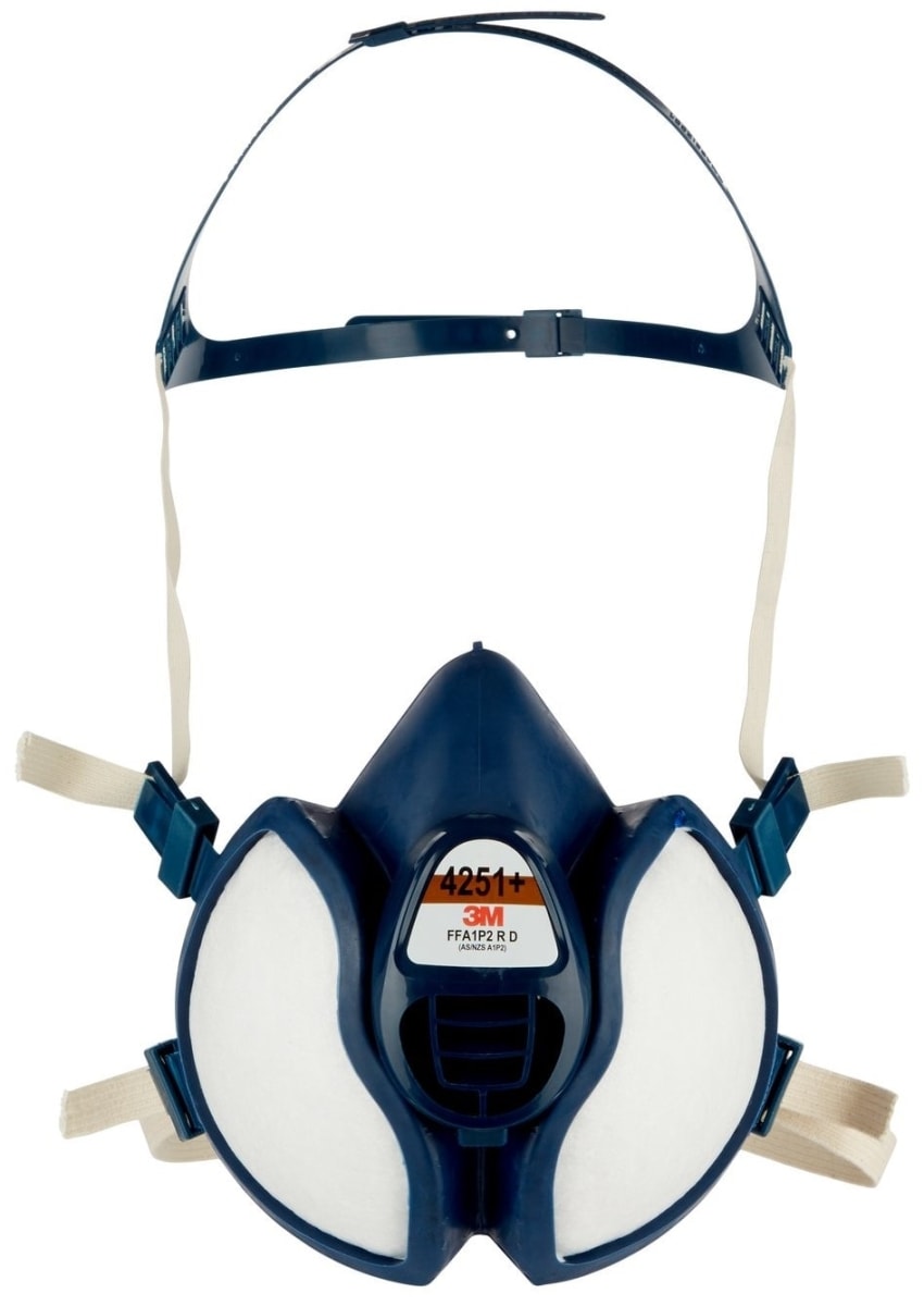 3M™ 4251PRO1, Komplett Halbmaske 4251+, FFA1P2 R D, Wartungsfrei & Gebrauchsfertig, Einzelhandels Karton mit EAN Label