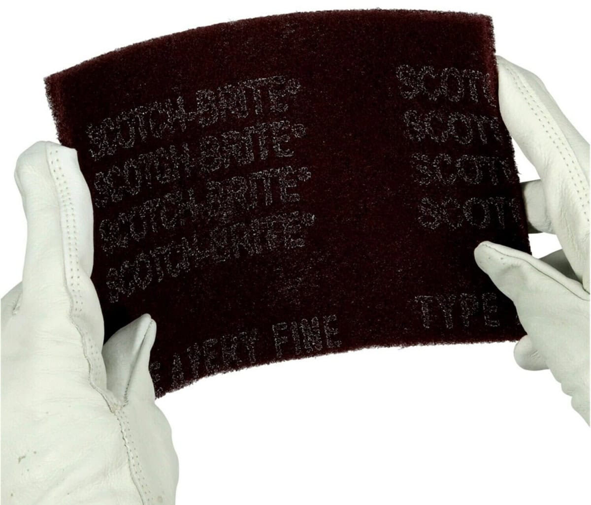 Scotch-Brite™ CF-HP 7447+, Rot, 158 mm x 224 mm, P600 - P800, A, Sehr fein, Handpads mit Aluminiumkorn, Für Reinigungs- und Finisharbeiten