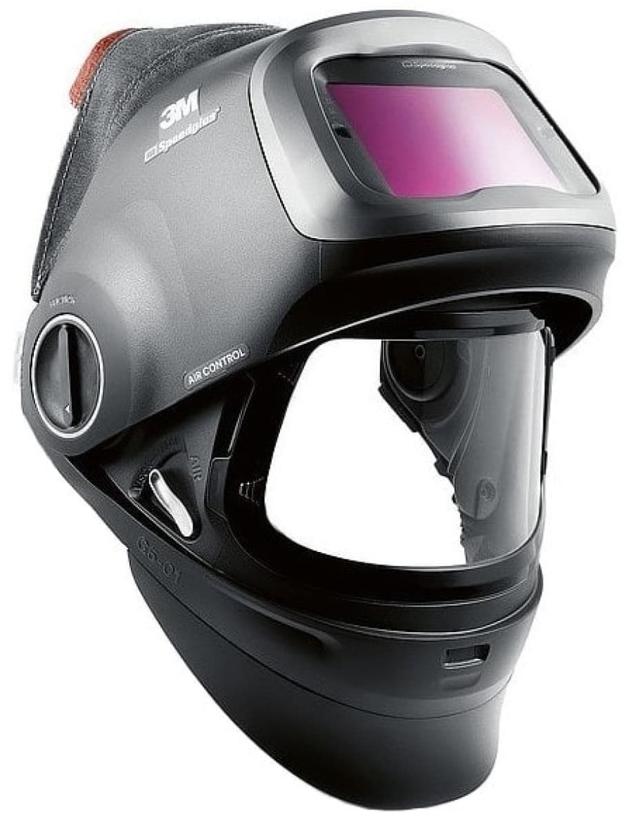 3M™ Speedglas™ Schweißmaske G5-01 mit Schweißfilter G5-01VC und Adflo™ High-Altitude Gebläseeinheit, H617830, inkl. QRS-Luftschlauch und Tasche, TH3, 4A/3B, Kopfband + Textilkopfschutz; Teile: [H617800 + H610030]