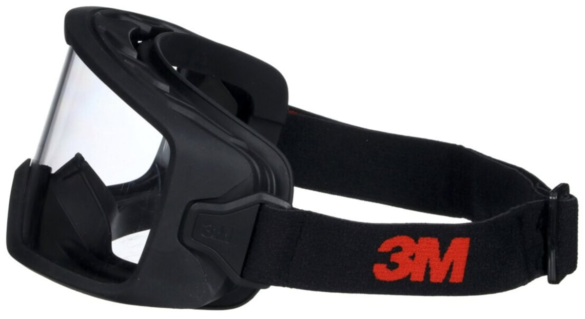 3M™ GoggleGear™ Schutzbrille GG3301-SGAF, Klar, Schlagfeste Polycarbonat Scheibe, Belüftet, Anti Kratz & Beschlags Beschichtung, UV Schutz, Zum Schutz gegen Flüssigkeitsspritzer & Partikel
