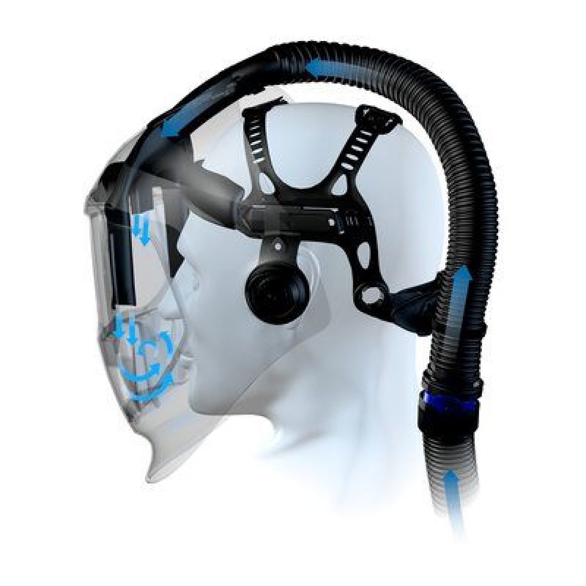 3M™ Speedglas™ 9100 MP mit 9100XXi Schweißfilter, 579026, inkl. QRS-Luftschlauch und Tasche, Schweißmaske mit Kopfband; Teile: [500026, 572800, 834016, 790101]