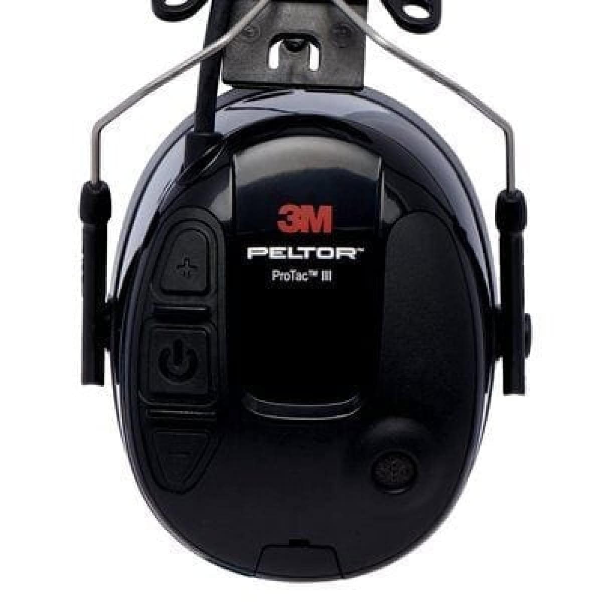 3M™ PELTOR™ ProTac™ III, SNR = 31 dB, Schwarz, Elektronischer Kapselgehörschutz mit Helmbefestigung