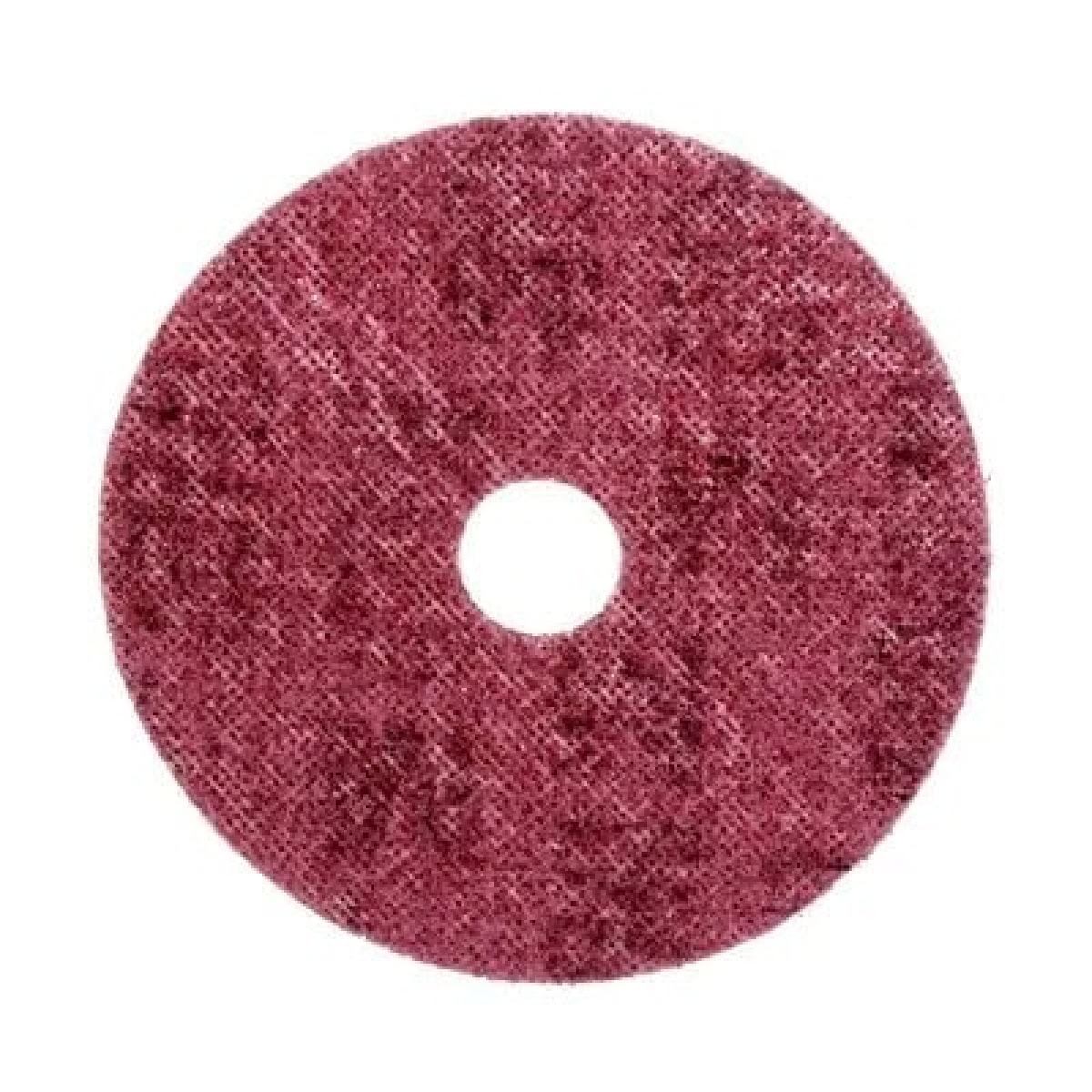 3M™ Scotch-Brite™ SC-DH 246606, Ø 125 mm x 22 mm, P220 - 280, A, Medium, Rot, 8.000 U/Min., Kletthaftend, Vliesscheibe mit Zentrierloch, Für Reinigungs- und Finisharbeiten