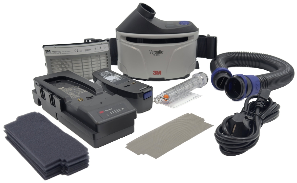 3M™ Versaflo™ TR300+ START, TR-315E+ Gebläseeinheit Starterpaket, TH2/TH3, Für Partikelschutz in stark belasteten Umgebungen