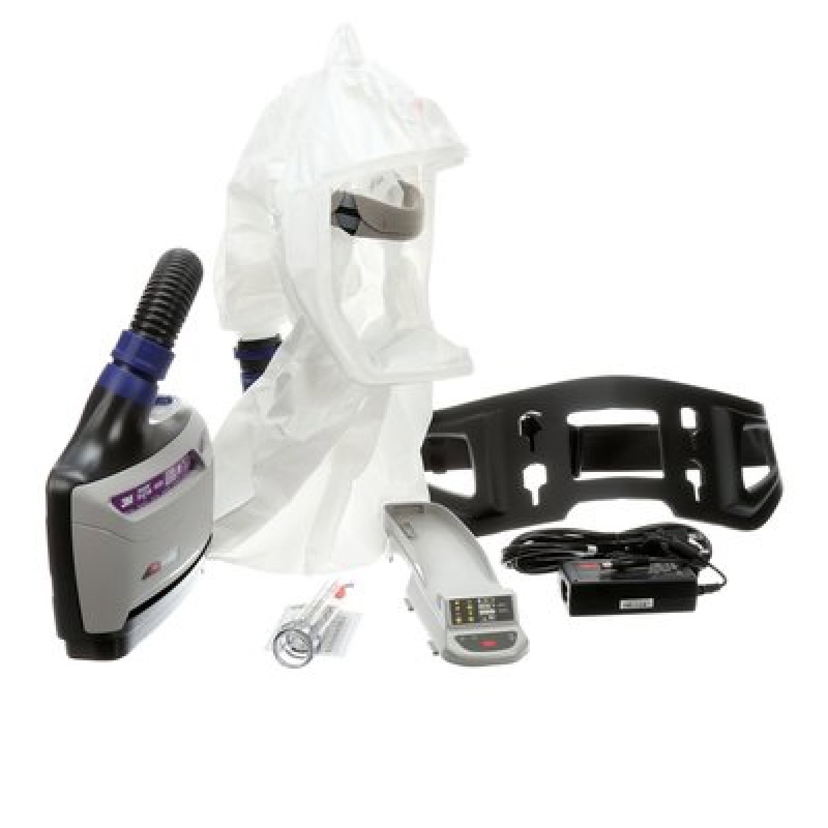 3M™ TR-600-HKL2, TH3, Haube Größe L, Partikel- Gase- & Dämpfeschutz, Versaflo™ Gesundheitswesen Gebläse Atemschutz Set, Teile: [TR-619E, S-433L]