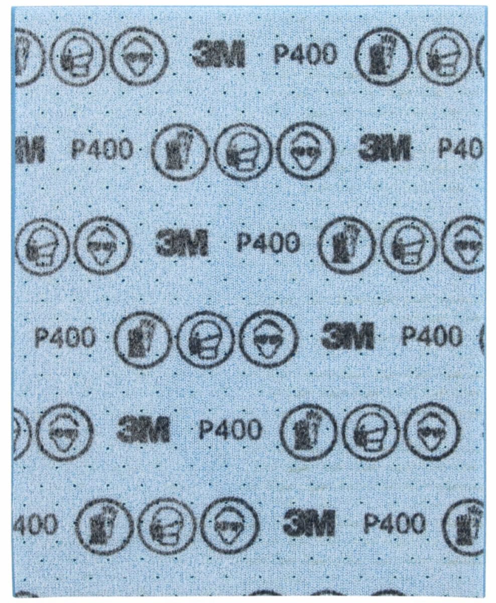 3M™ Hookit™ Flexible Feinschleifstreifen 33531, 139 x 172 mm, A, P400, Ungelocht, Feinschleifstreifen mit Aluminiumkorn, Für Nass- oder Trockenschliff