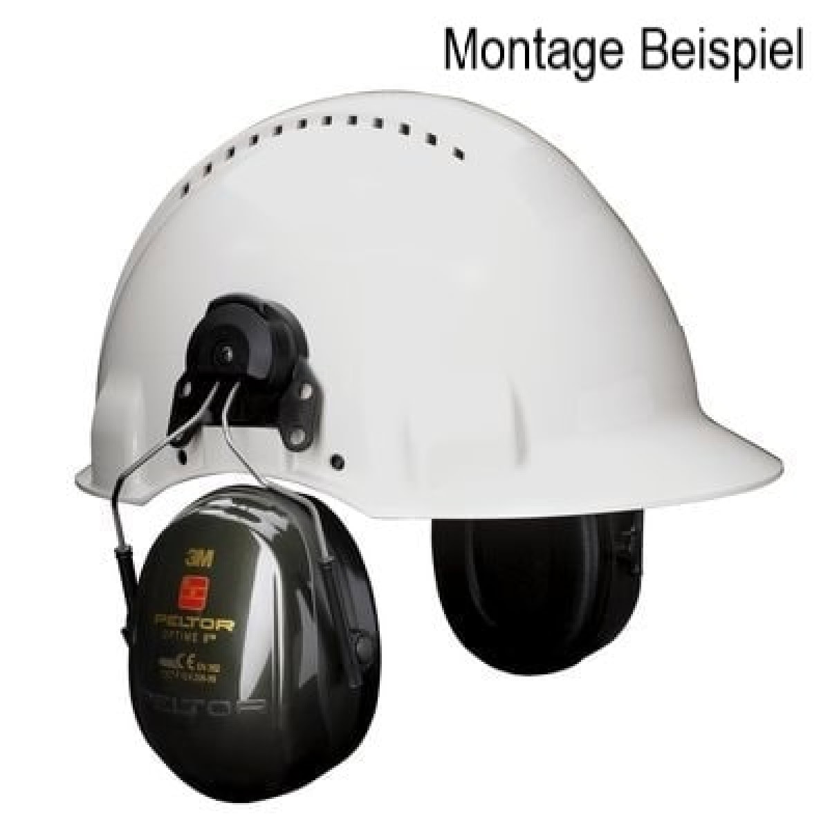 3M™ Peltor™ Optime™ II H520P3E, SNR = 30 dB, Grün/Schwarz, Helmkapselgehörschutz für sehr laute Arbeitsumgebungen