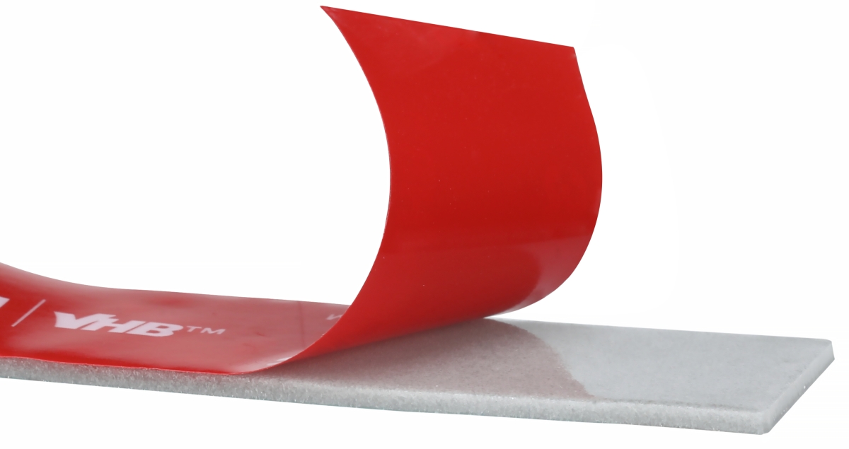 3M™ VHB™ MAX-110GF Doppelseitiges Klebeband MAX-110/12/33, 12 mm x 33 m, 1,1 mm, Grau, Folien Abdeckung, Für Seitenpaneele, Halterungen und Verkleidungen in Fahrzeugen, Geräten, Bau- und HVAC-Anwendungen