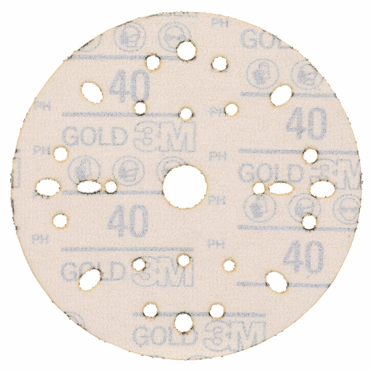 3M™ Hookit™ Schleifscheibe Gold 288U 09280, Ø 150 mm, 40+, Multilochung, Offene Streuung, A, Kletthaftend, D-Papierscheibe mit Aluminiumoxid, Ideal für die Automobilreparatur