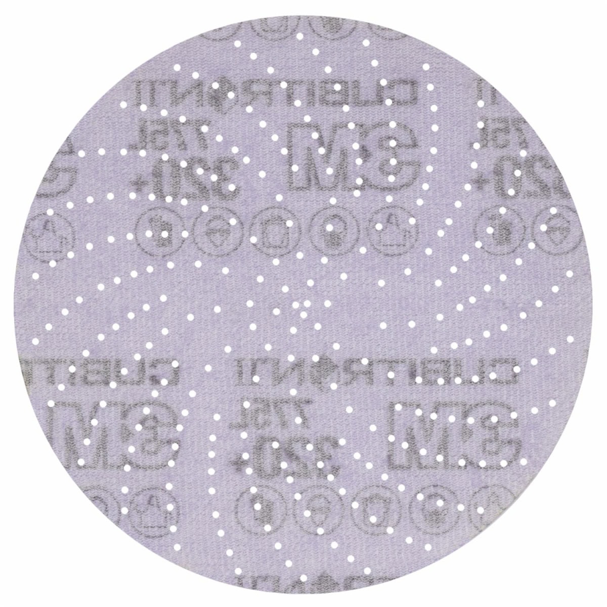 3M™ Cubitron™ II Hookit™ 775L 47082, Ø 150 mm, 320+, Multilochung, Kletthaftend, Filmscheibe mit Präzisions-Keramikkorn
