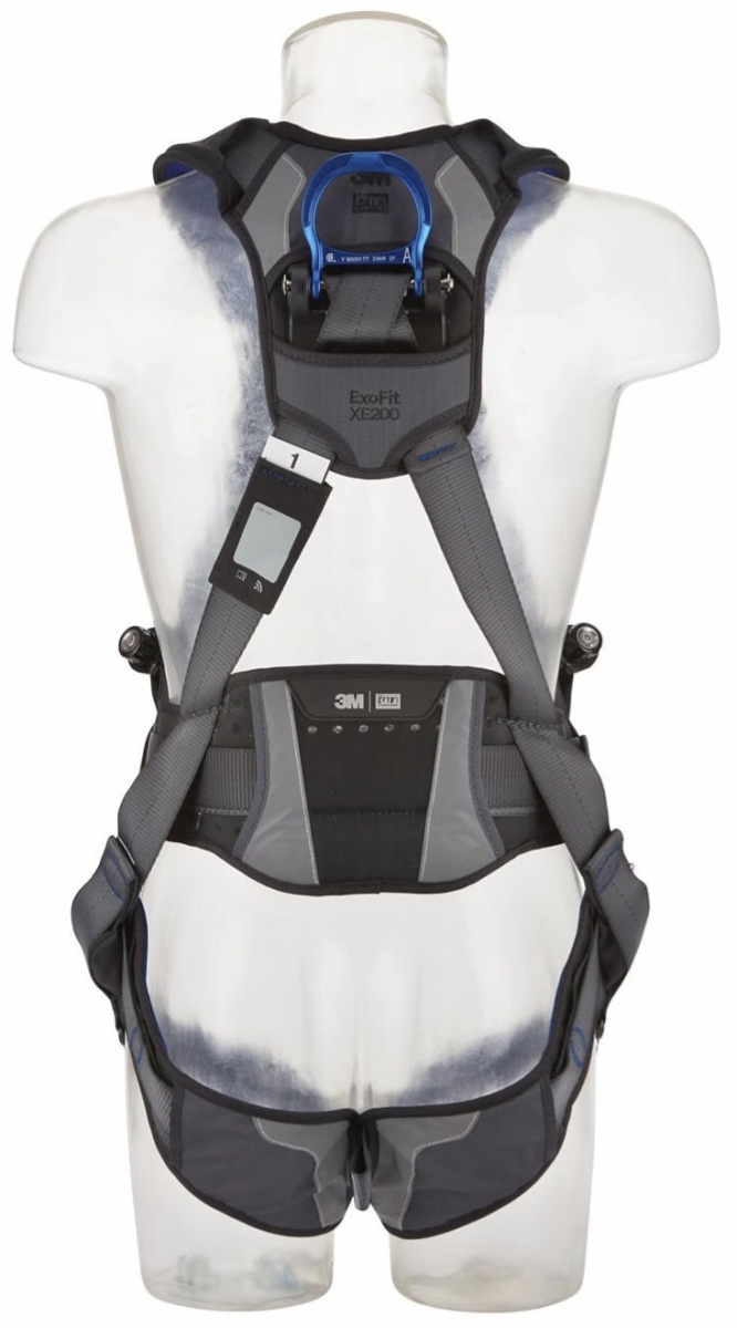 3M™ DBI-SALA® Komfort Auffang- und Positionierungsgurt XE200 1112731, Größe 3, Selbstsichernder Schnellverschluss, 2,9 Kg, Schwarz, X-förmiger Auffang- und Positionierungsgurt für komfortables Arbeiten in der Höhe