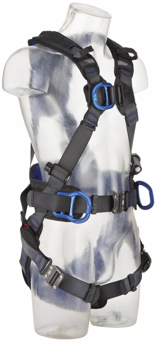 3M™ DBI-SALA® Komfort Auffang- und Positionierungsgurt XE200 1112731, Größe 3, Selbstsichernder Schnellverschluss, 2,9 Kg, Schwarz, X-förmiger Auffang- und Positionierungsgurt für komfortables Arbeiten in der Höhe