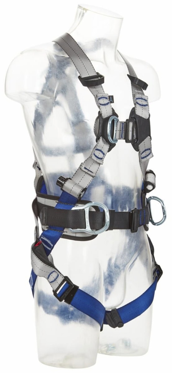3M™ DBI-SALA® Auffang- und Positionierungsgurt XE50 1112707, Größe 3, Steckrahmenverschluss, 2,25 Kg, Schwarz, X-förmiger Auffang- und Positionierungsgurt für komfortables Arbeiten in der Höhe