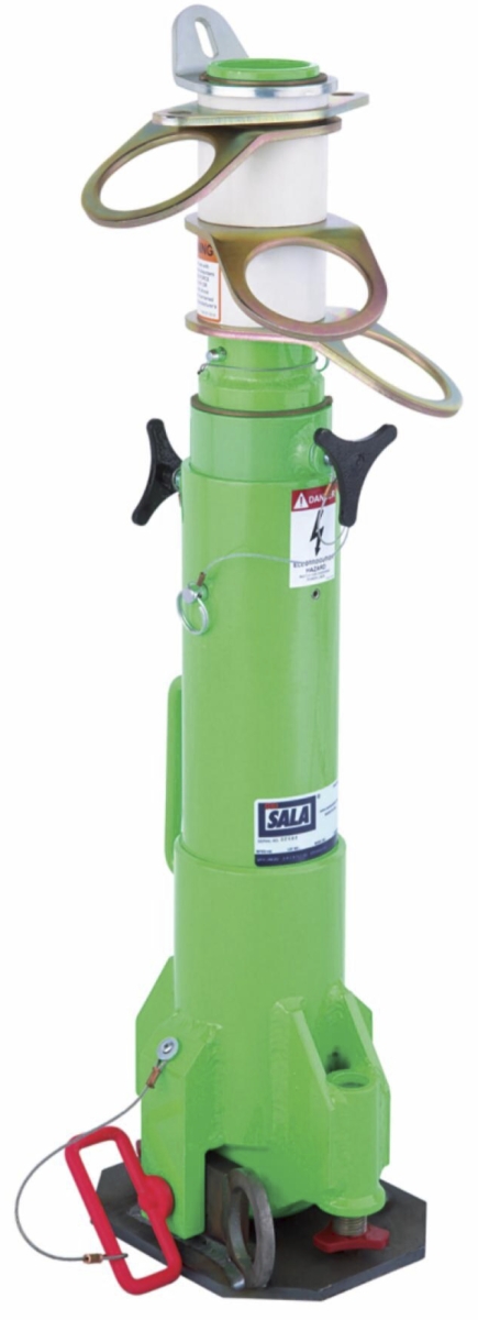 3M™ DBI-SALA® Mobiler Absturzsicherungspfosten (PFAS) 8566691, 775 mm - 1385 mm, Für drei Personen, 18,20 Kg, Grün, Für Arbeiten auf Plattformen