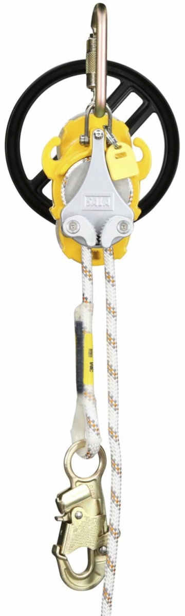 3M™ DBI-SALA® Rollgliss™ R550 Abseilvorrichtung mit Rettungshub 3336070, 70 m Länge, 8,4 Kg, Gelb, Für Evakuierungen aus der Höhe