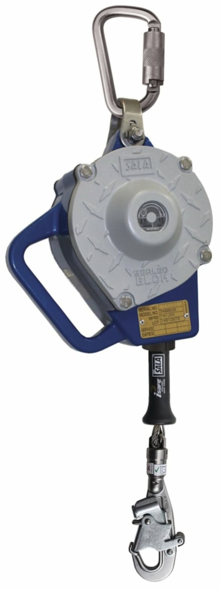 3M™ DBI-SALA® Sealed-Blok™ Höhensicherungsgerät 3400805, 9 m Länge, 5 mm Edelstahlseil, 9 Kg, Blau, Zur Absicherung von Personen