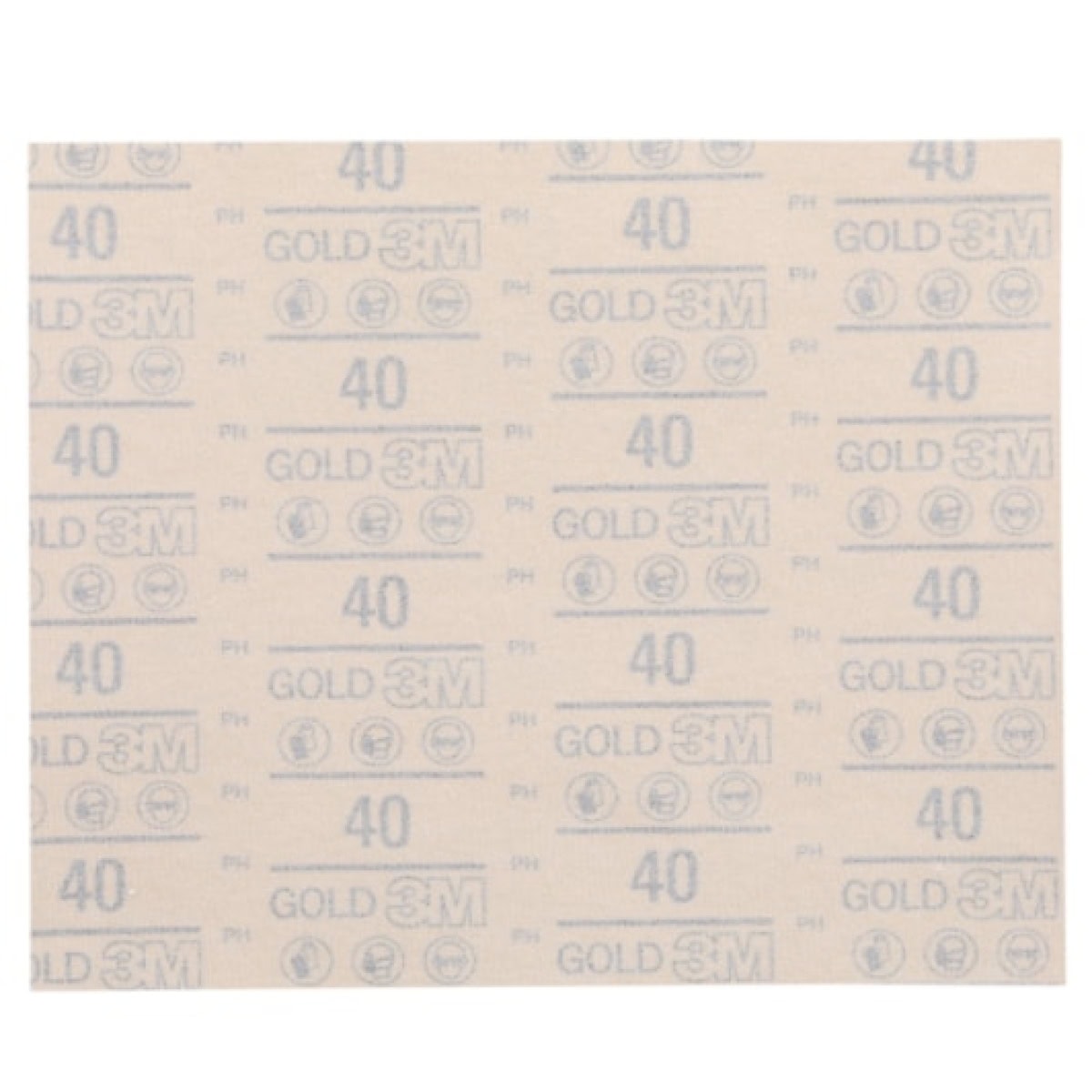 3M™ Hookit™ Schleifstreifen Gold 288U 12552, 230 x 280 mm, 40+, Ungelocht, Offene Streuung, A, Kletthaftend, D-Papierstreifen mit Aluminiumoxid, Ideal für die Automobilreparatur