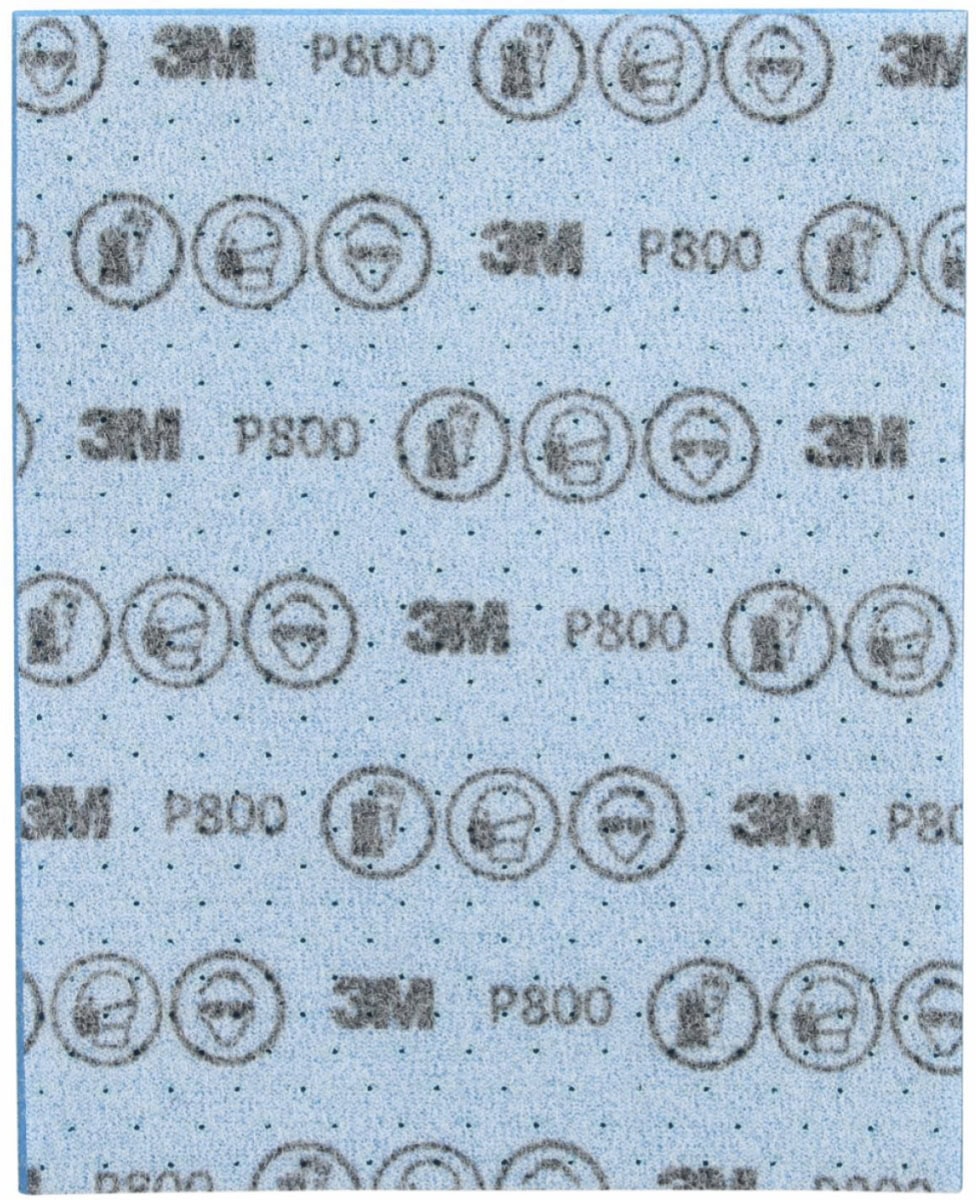 3M™ Hookit™ Flexible Feinschleifstreifen 33533, 139 x 172 mm, A, P800, Ungelocht, Feinschleifstreifen mit Aluminiumkorn, Für Nass- oder Trockenschliff