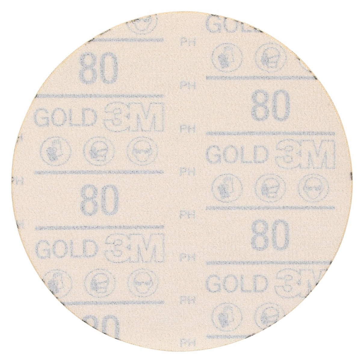 3M™ Hookit™ Schleifscheibe Gold 288U 09251, Ø 150 mm, 80+, Ungelocht, Offene Streuung, A, Kletthaftend, D-Papierscheibe mit Aluminiumoxid, Ideal für die Automobilreparatur