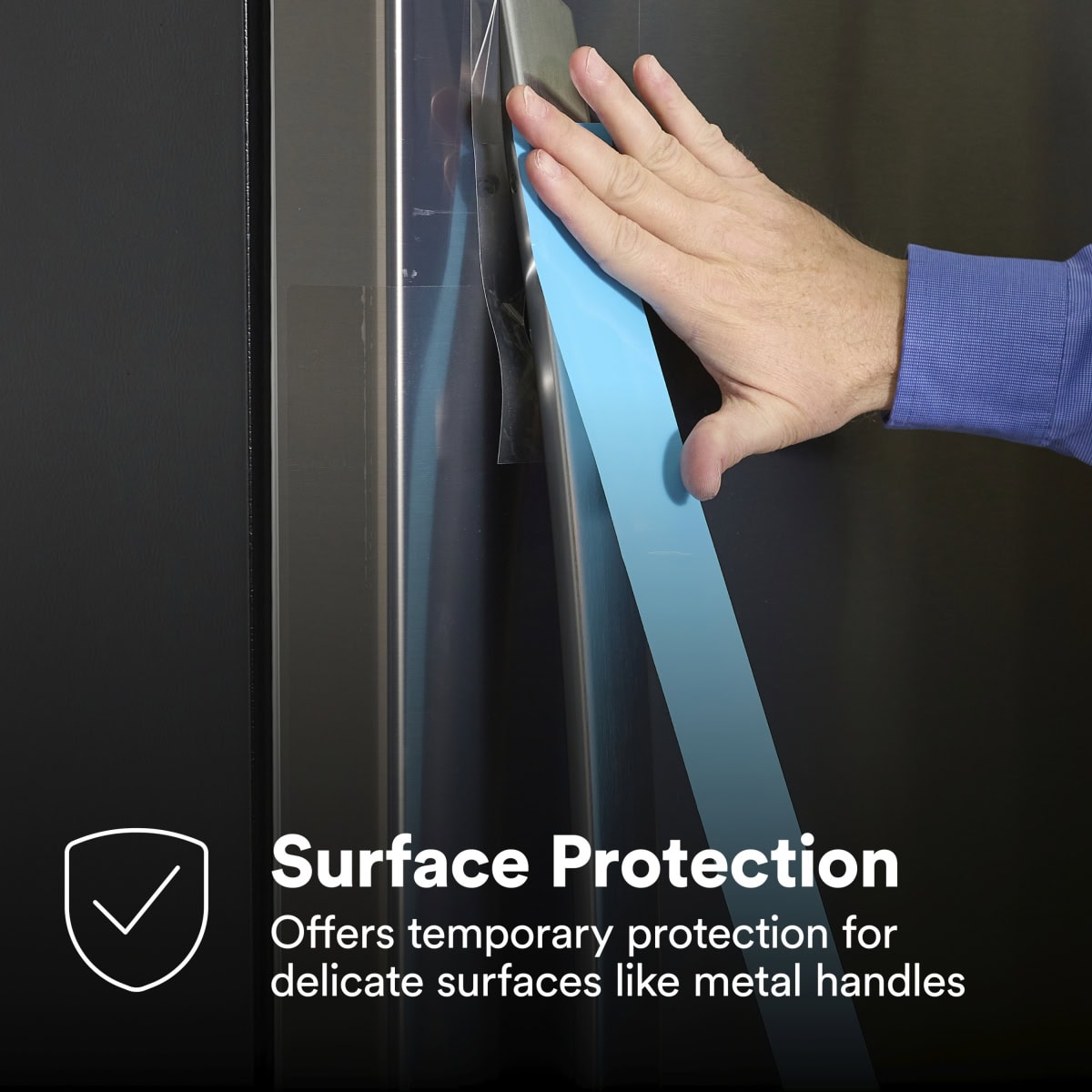 3M™ Scotch® Wiederlösbaresband 8888, 768 mm x 55 m, 0,07 mm, Blau, Rückstandsfrei, Wiederlösbar, Für rückstandsfreie Fixierung von weißer Ware und Maschinen