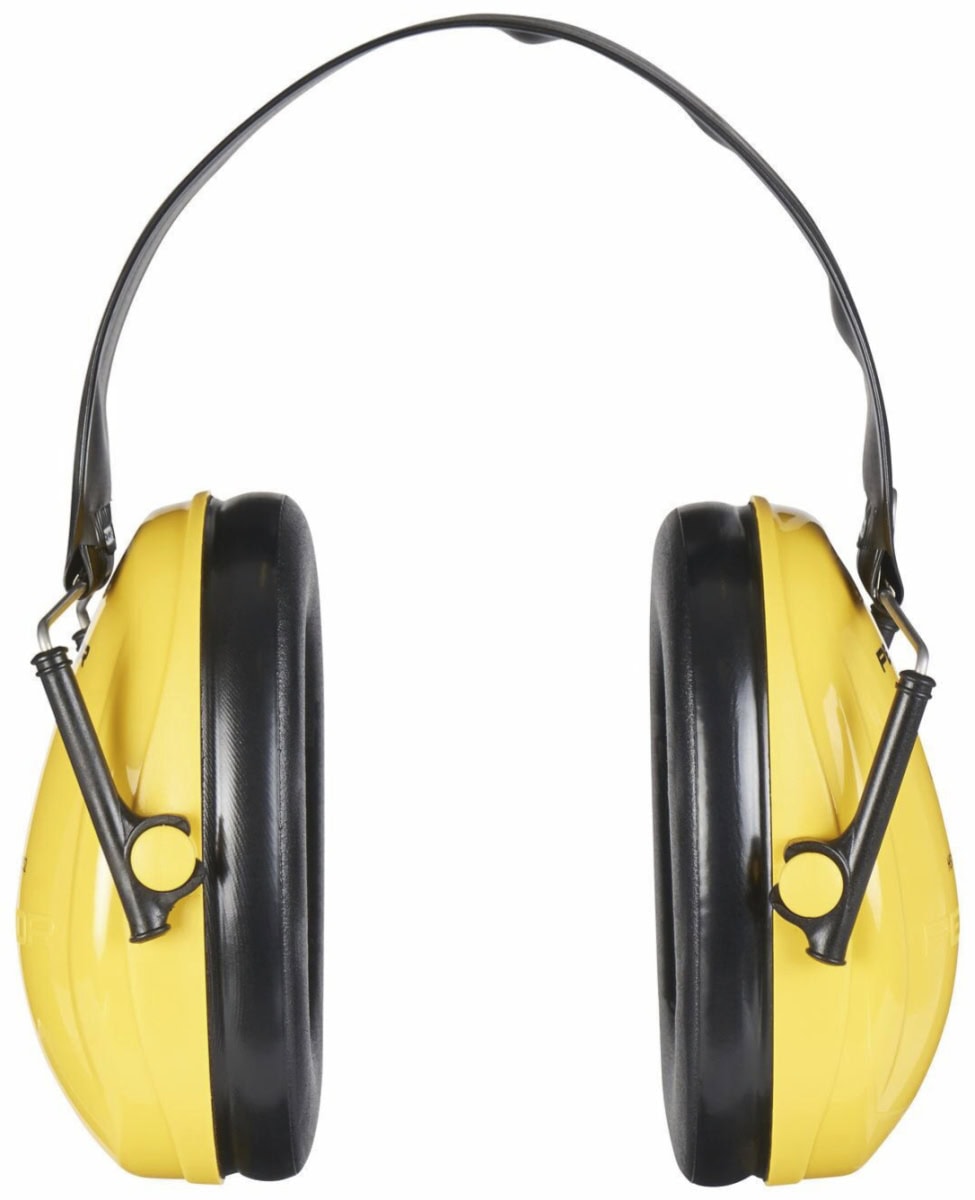 3M™ Peltor™ Optime™ I Kapselgehörschutz H510F, Für laute Arbeitsumgebungen, SNR = 26 dB, Gelb/Schwarz, Kopfbügel, Faltbar