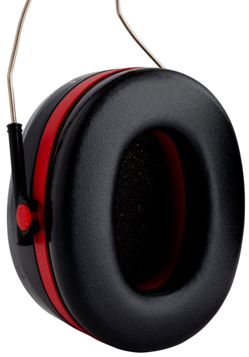 3M™ Peltor™ Optime™ III Kapselgehörschutz H540A-1, Für extrem laute Arbeitsumgebungen, SNR = 34 dB, Rot/Schwarz, Kopfbügel, Einzelhandelsverpackung
