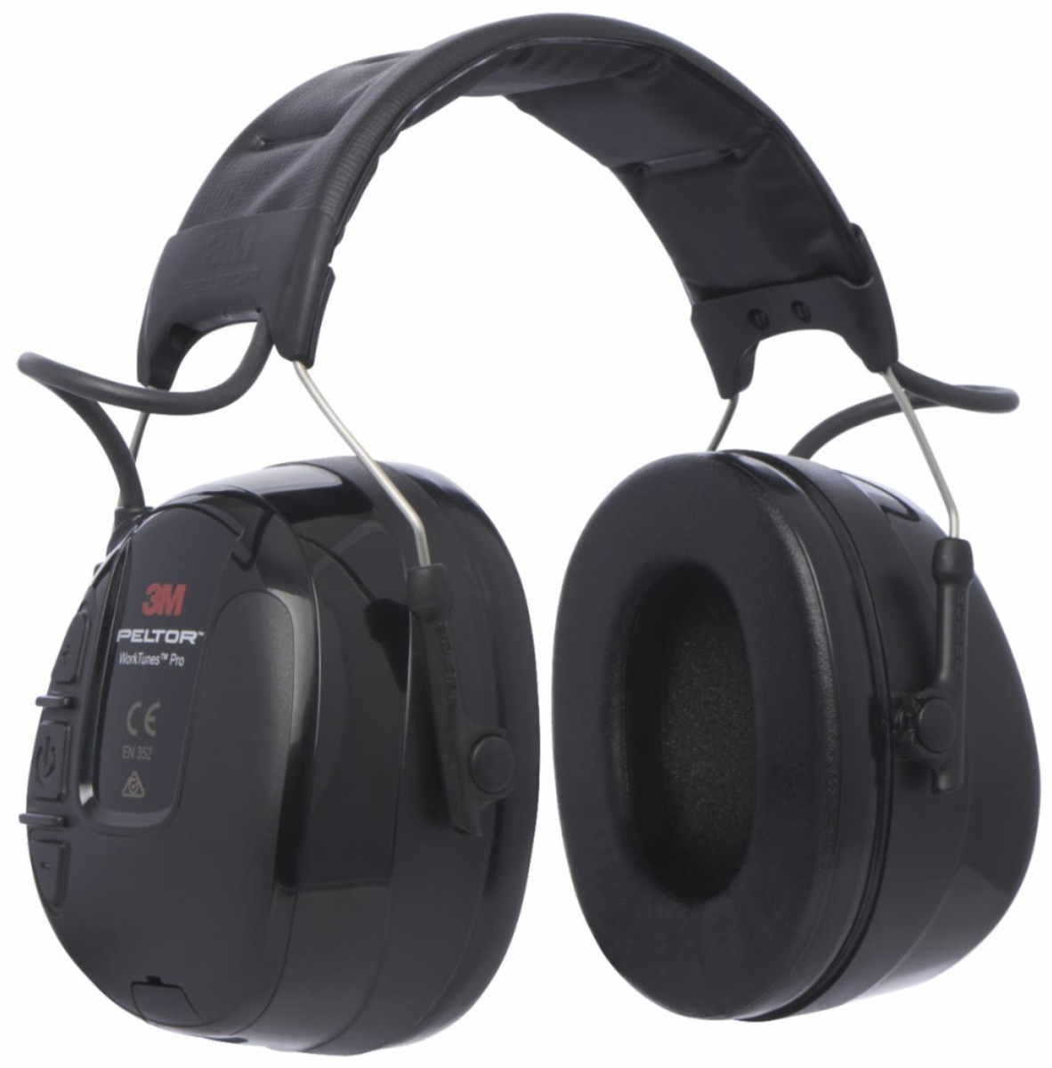 3M™ PELTOR™ WorkTunes™ Pro FM Radio HRXS220A, SNR = 32 dB, Schwarz, Kapselgehörschutz Radio mit Kopfbügel