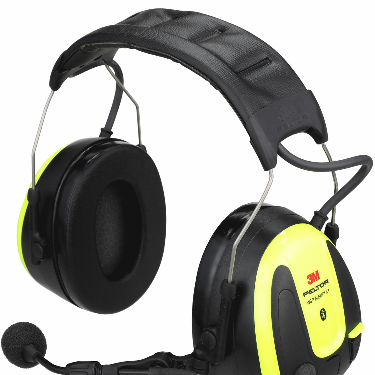 3M™ PELTOR™ WS™ ALERT™ Gehörschutz Headset X+ MRX21A3WS7, Kopfbügel, SNR = 31 dB, Gelb / Schwarz, Elektronischer Kommunikations Kapselgehörschutz für den dauerhaften Einsatz