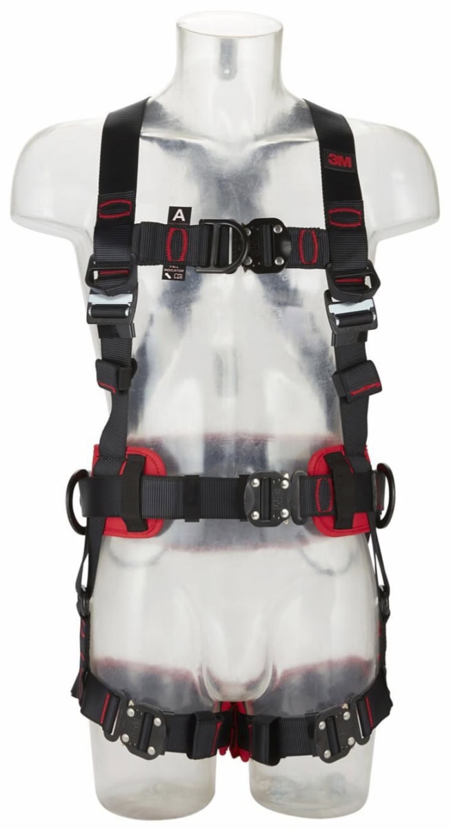 3M™ Protecta® Komfort Auffang- und Positionierungsgurt E200 1161646, Größe M/L, Schnellverschluss, Verbindungsringe an geraden Beinschlaufen, 2,46 Kg, Schwarz, Komfort Auffang- und Positionierungsgurt im Westenstil