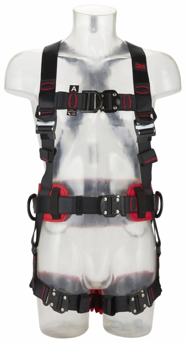 3M™ Protecta® Komfort Auffang- und Positionierungsgurt E200 1161647, Größe XL, Schnellverschluss, Verbindungsringe an geraden Beinschlaufen, 2,46 Kg, Schwarz, Komfort Auffang- und Positionierungsgurt im Westenstil