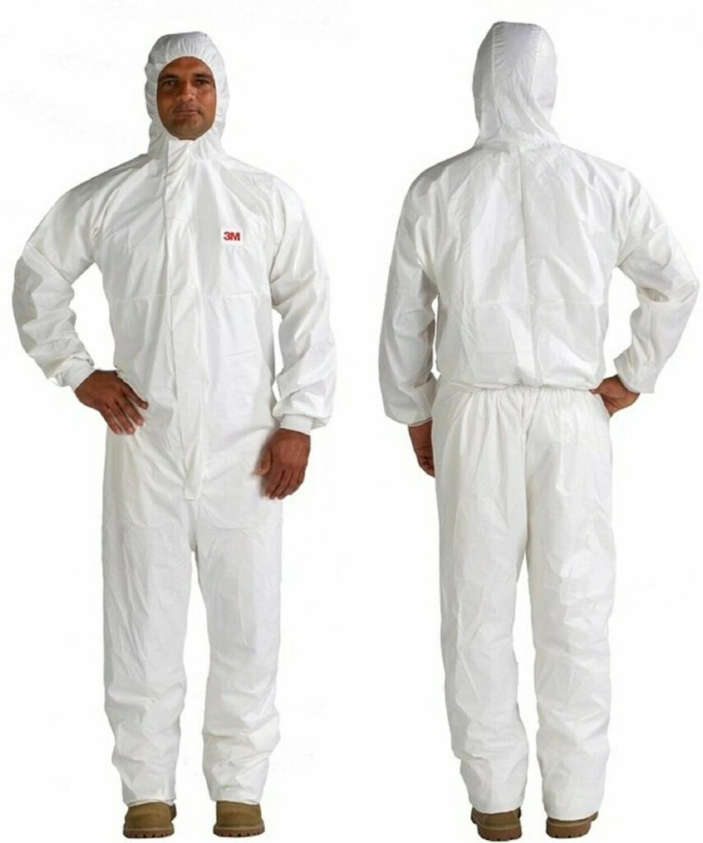 3M™ Schutzanzug 4545, Größe S, Typ 5/6, Polyethylen + Polyester, Zum Schutz gegen Flüssigkeitsspritzer und Partikel