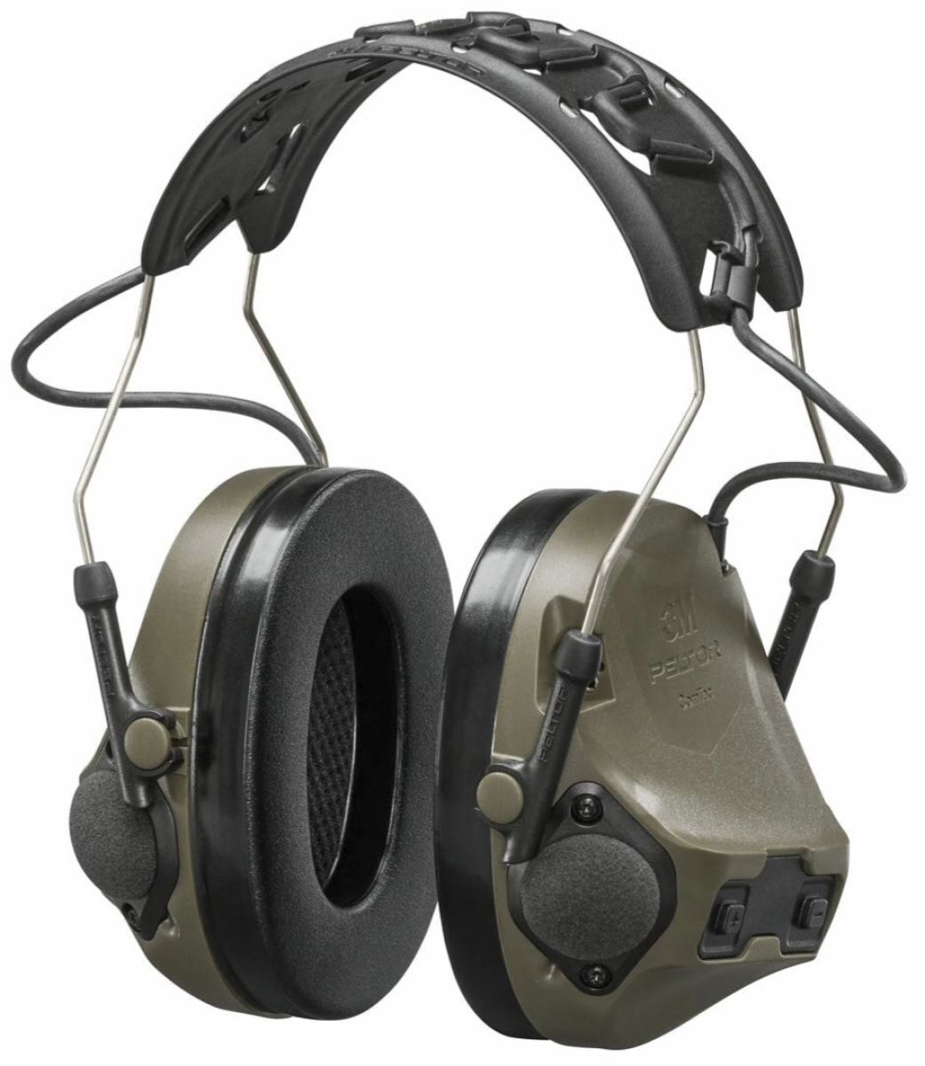 3M™ Peltor™ ComTac™ VIII Elektronischer Gehörschutz für Einsatzkräfte, Jäger & Sportschützen MT14H418A-02GN, Kopfbügel, SNR = 29,8 dB / HML = 34/24,7/19,7 dB, Grün, Ohne Headset & Kommzuleitung, Kopfhörer Funktion, Aktiver Kapselgehörschutz