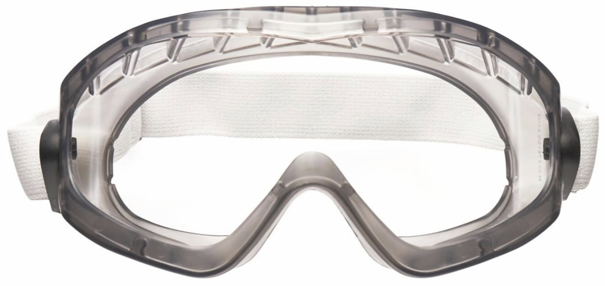 3M™ 2890S, Klar, AS/AF/UV, 2C-1.2 3M 1 BT 9 K N, Gasdichte Vollsichtbrille aus Polycarbonat