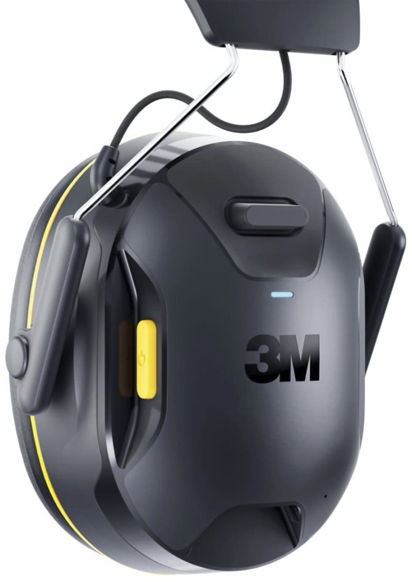 3M™ PELTOR™ WorkTunes™ Connect Kommunikations Kapselgehörschutz mit Bluetooth® 90570E-1, SNR = 33 dB, Für laute Umgebungen und zum streamen von Telefonaten, Musik und Podcasts, Schwarz, Kabellos, Integriertes Mikrofon, Bluetooth®