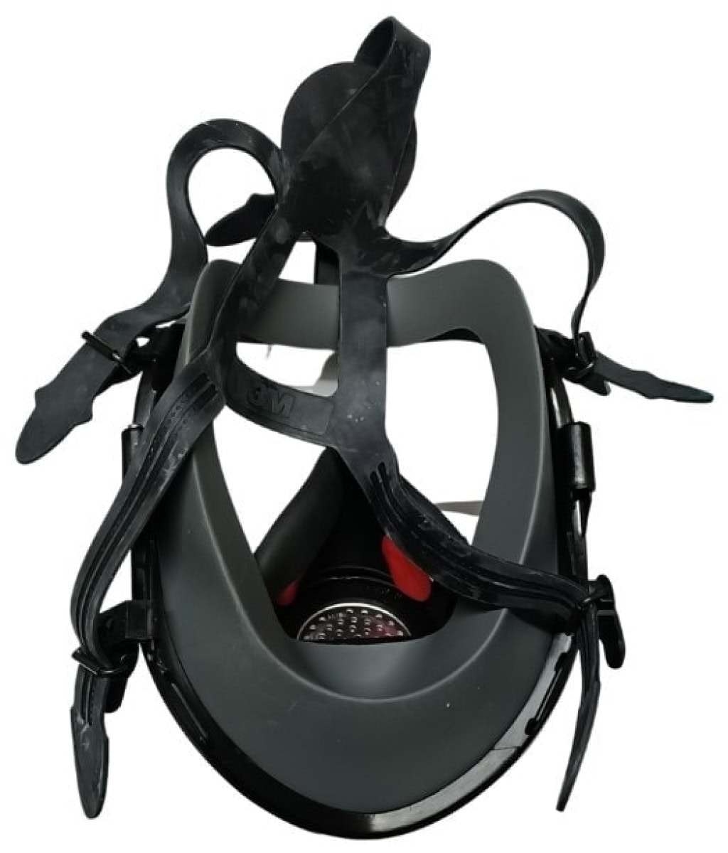 3M™ Vision™ Gasmaske / Vollmaske FM4F FF-603F, Größe L, Vorderseite RD40 Filteranschluss für 40 mm Rundfilter [NATO Standard], EN 136 [Klasse 3], Sprachmembran, Dual-Use Zulassung, Gasmaske & Partikelmaske für den harten Einsatz