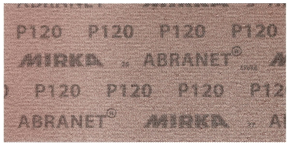 Mirka® Abranet 5411205080, Ø 115 mm x 230 mm, P80, Gitternetz, Kletthaftend, PA Gitternetz Schleifstreifen mit Aluminiumkorn