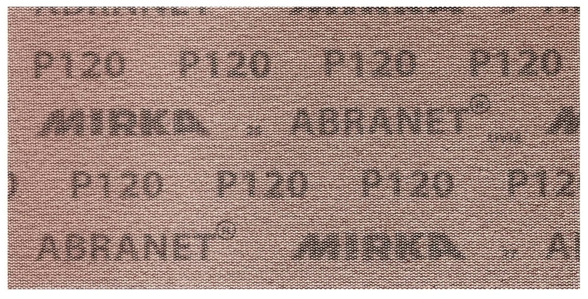 Mirka® Abranet 5411205015, 115 mm x 230 mm, P150, Gitternetz, Kletthaftend, PA Gitternetz Schleifstreifen mit Aluminiumkorn