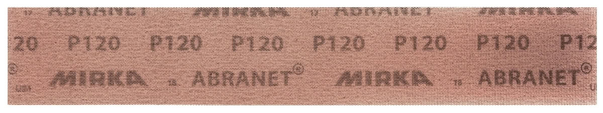 Mirka® Abranet 5415105041, 70 mm x 420 mm, P400, Gitternetz, Kletthaftend, PA Gitternetz Schleifstreifen mit Aluminiumkorn