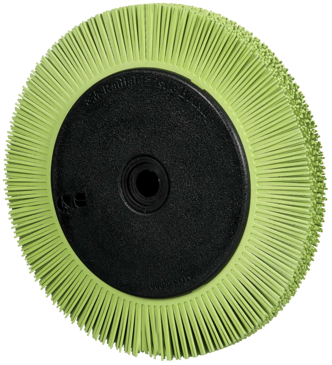 3M™ Scotch-Brite™ Präzisions Radialborstenbürste Einzelsegmente PN-RB 7100374712, Ø 200 mm x ø 32 mm, Breite: 25 mm, 50+, Typ S (Gerade Borsten), Mit Flansch, Grün, 6.000 U./Min., Für Reinigungs- und Entgratungsarbeiten