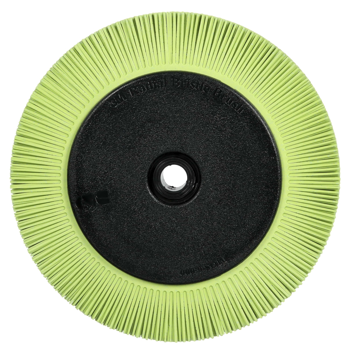 3M™ Scotch-Brite™ Präzisions Radialborstenbürste Einzelsegmente PN-RB 7100374712, Ø 200 mm x ø 32 mm, Breite: 25 mm, 50+, Typ S (Gerade Borsten), Mit Flansch, Grün, 6.000 U./Min., Für Reinigungs- und Entgratungsarbeiten