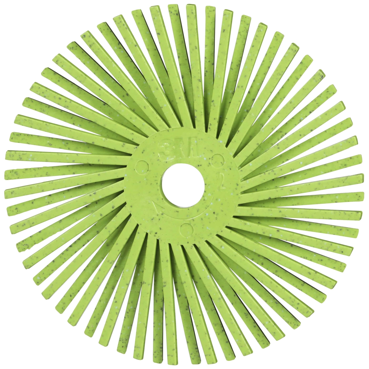 3M™ Scotch-Brite™ Präzisions Radialborstenbürste PN-RB 7100374835, Ø 75 mm x ø 10 mm, 50+, Typ A (Schräge Borsten), Grün, 20.000 U./Min., Für Reinigungs- und Entgratungsarbeiten