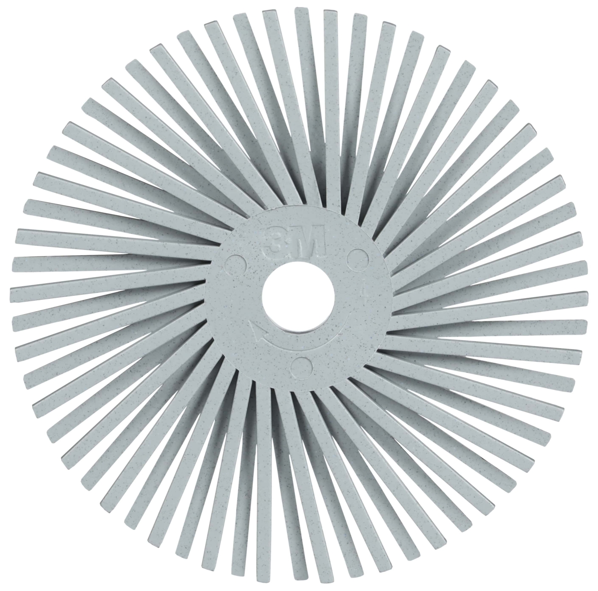 3M™ Scotch-Brite™ Präzisions Radialborstenbürste PN-RB 7100374839, Ø 75 mm x ø 10 mm, 120+, Typ A (Schräge Borsten), Grau, 20.000 U./Min., Für Reinigungs- und Entgratungsarbeiten