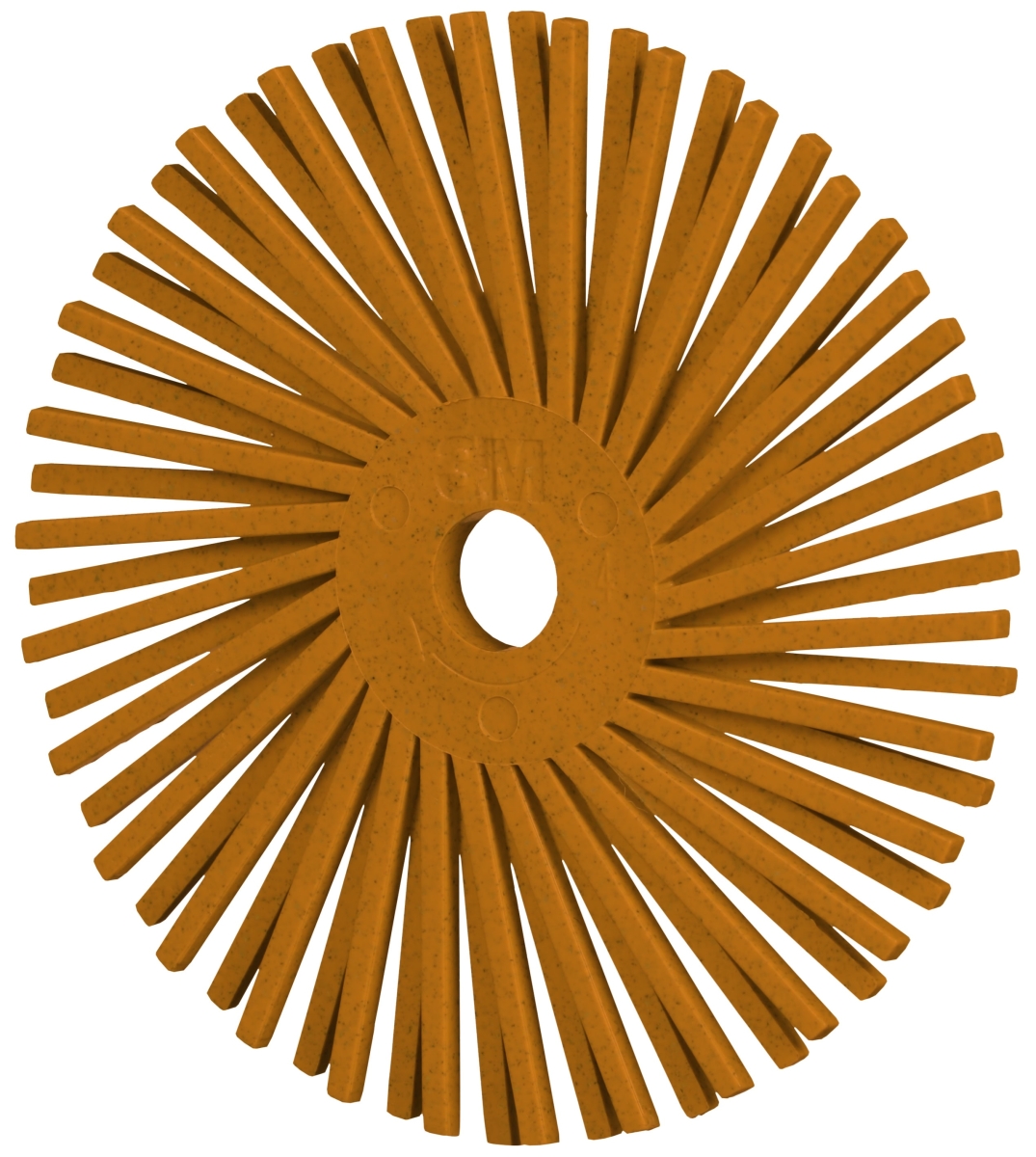 3M™ Scotch-Brite™ Präzisions Radialborstenbürste PN-RB 7100374841, Ø 75 mm x ø 10 mm, 80+, Typ A (Schräge Borsten), Orange, 20.000 U./Min., Für Reinigungs- und Entgratungsarbeiten