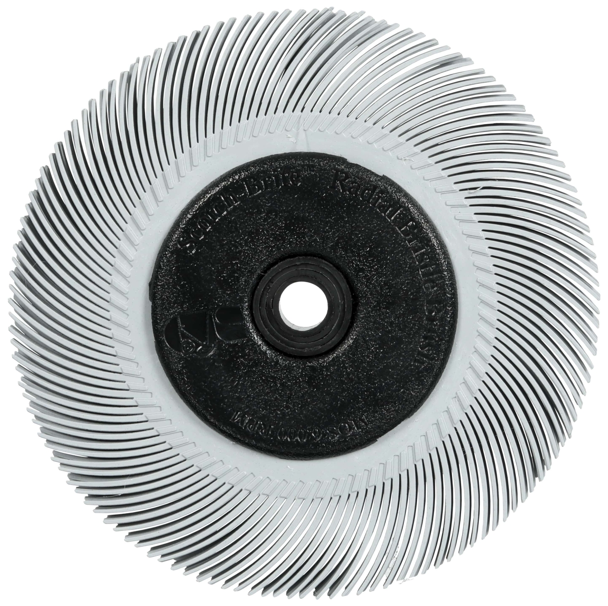3M™ Scotch-Brite™ Präzisions Radialborstenbürste PN-RB 7100374853, Ø 194 mm x ø 32 mm, Breite: 25 mm, 120+, Typ C (Gebogene Borsten), Mit Flansch, Grau, 6.000 U./Min., Für Reinigungs- und Entgratungsarbeiten